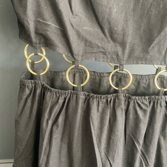 Anthropologie Charlie Holiday Black Andrea Maxi Dress Medium - Picture 9 of 12